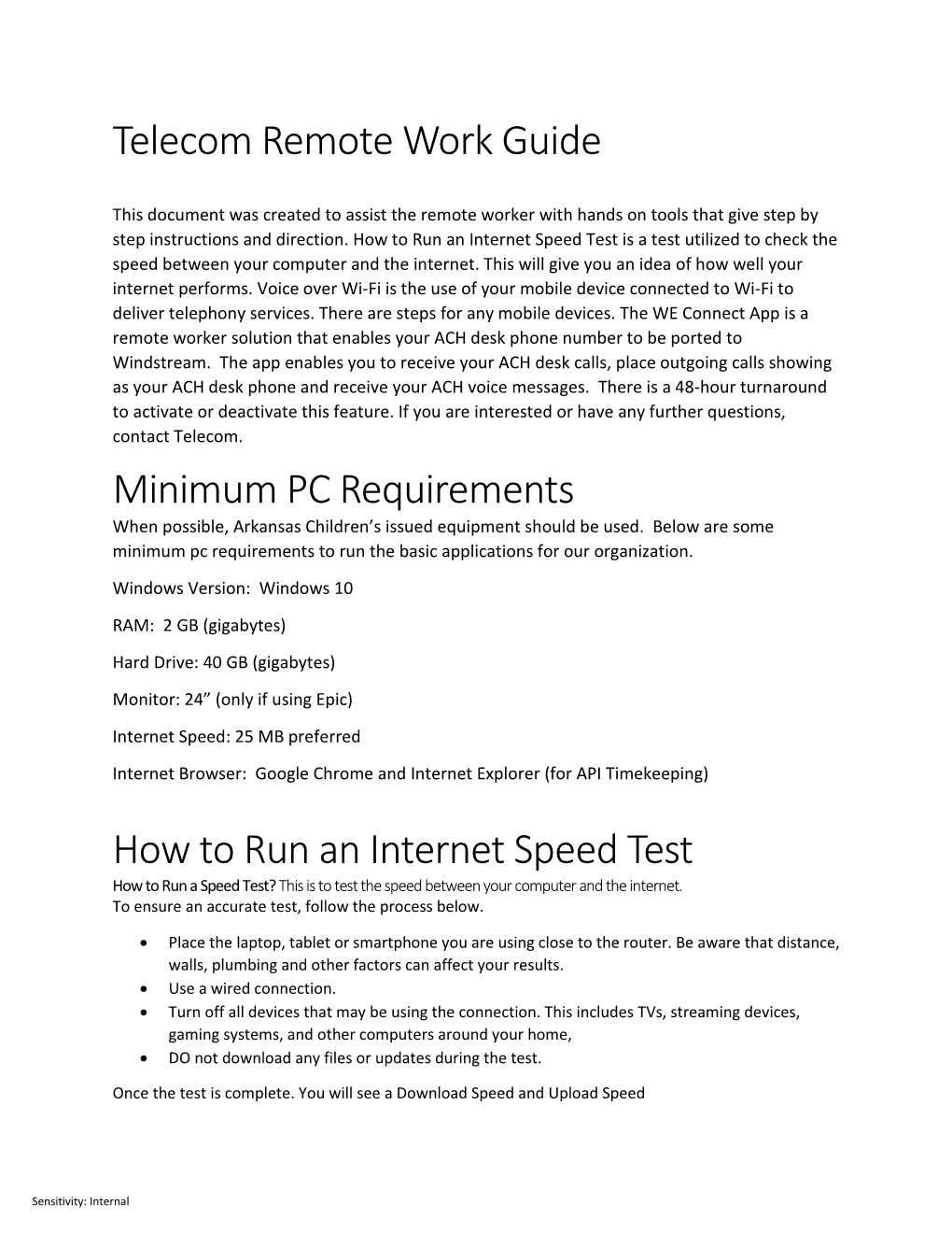 Telecom Remote Work Guide