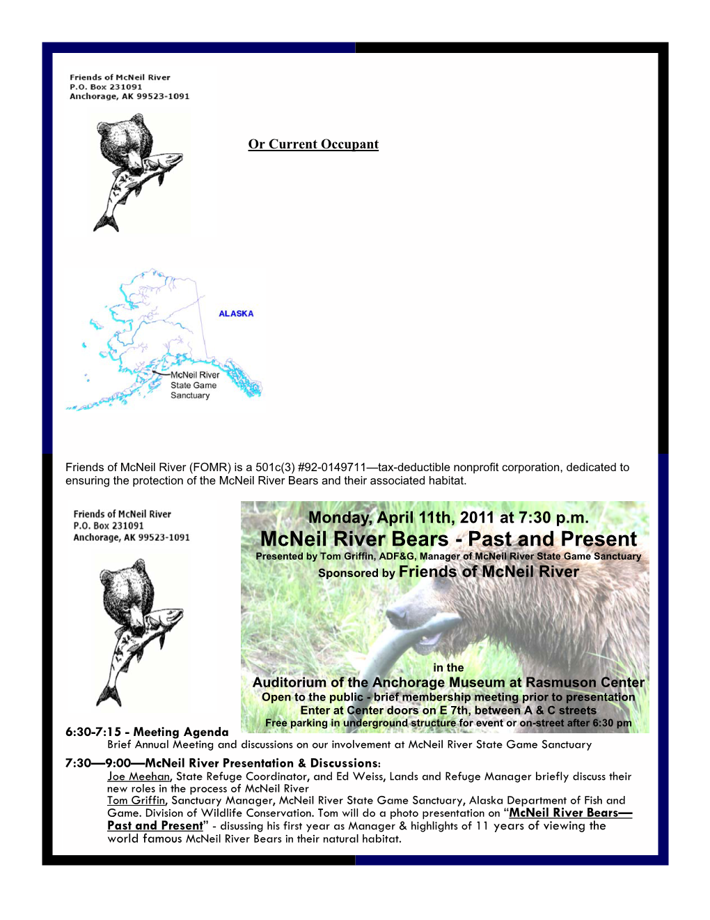 Mcneil River Bears and Their Associated Habitat