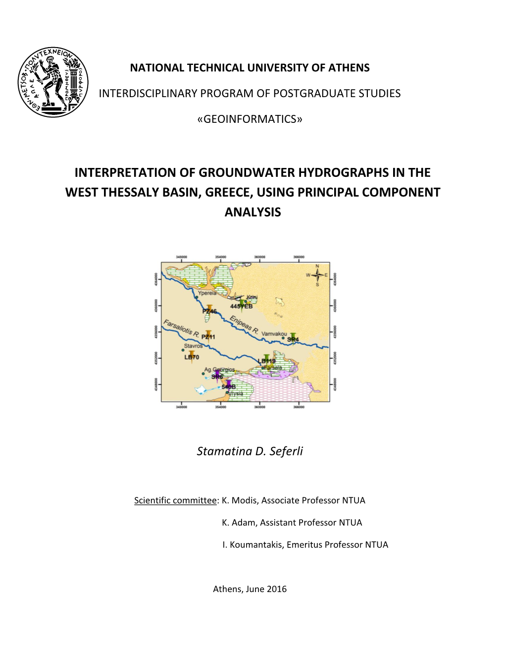 Interpretation of Groundwater Hydrographs in the West Thessaly Basin, Greece, Using Principal Component Analysis