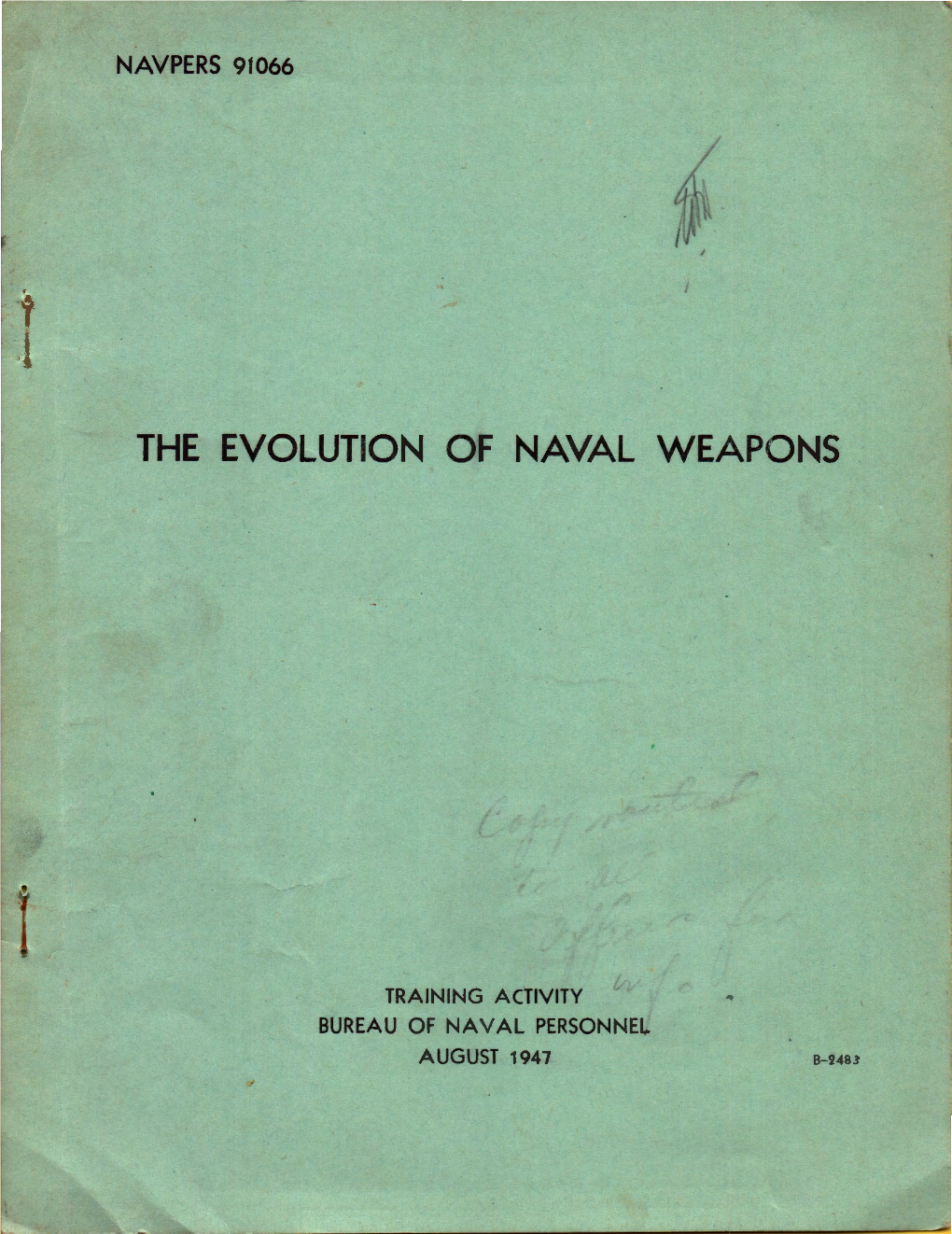 The Evolution of Naval Weapons