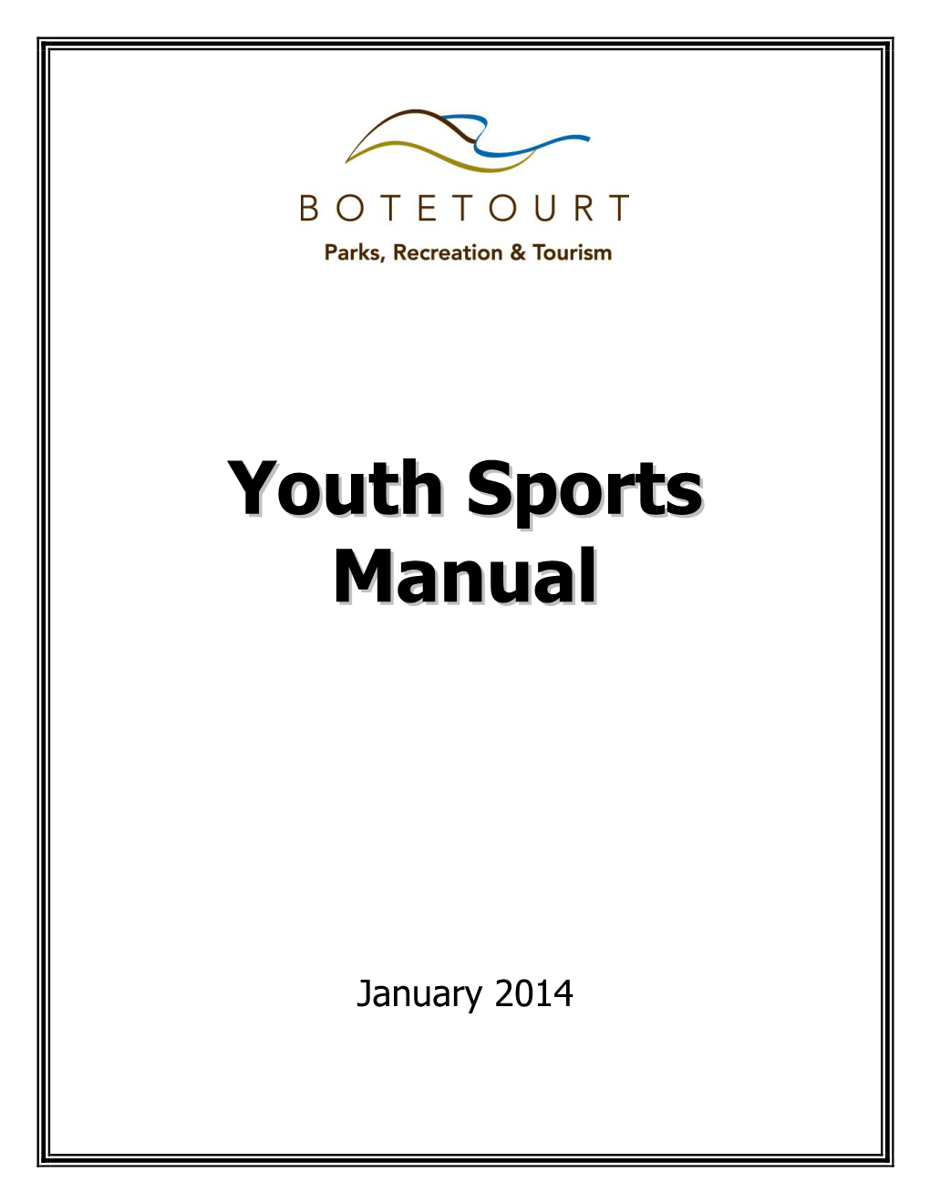 Youth Sports Manual 1 Parks, Recreation & Tourism Rev