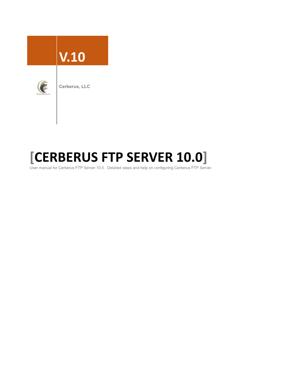 V.10 [ Cerberus Ftp Server 10.0 ]