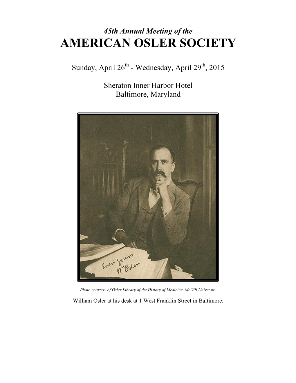 American Osler Society