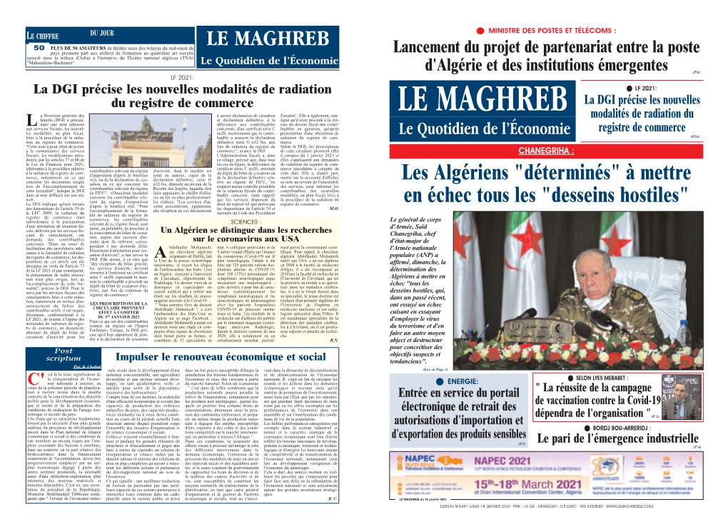 Pdf Le Maghreb Dz