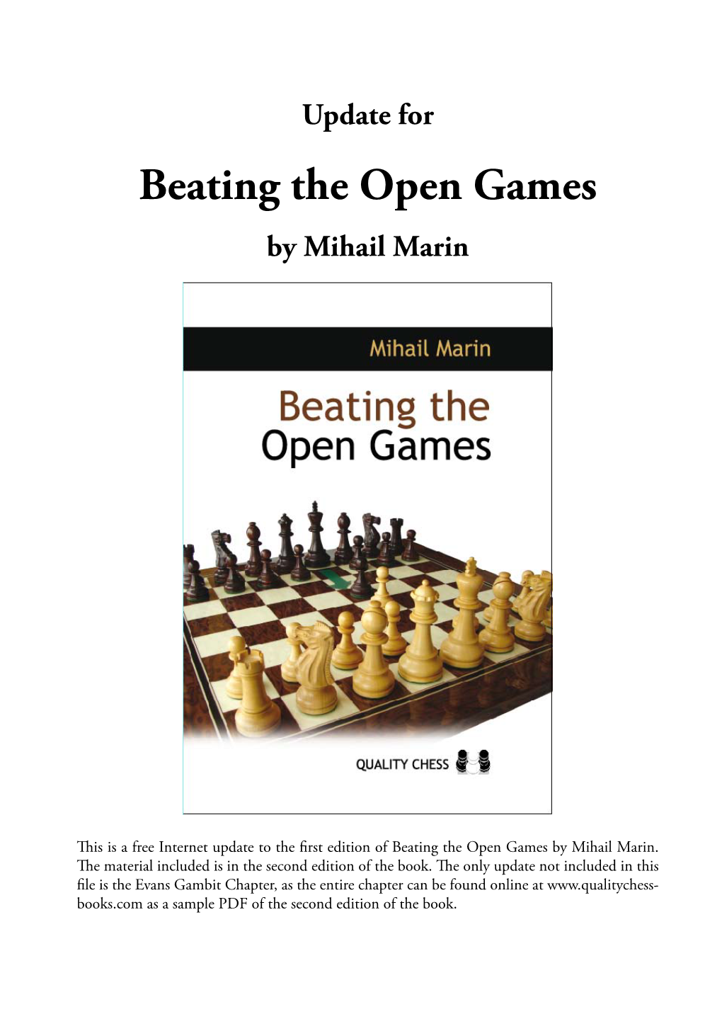 Beating the Open Games by Mihail Marin