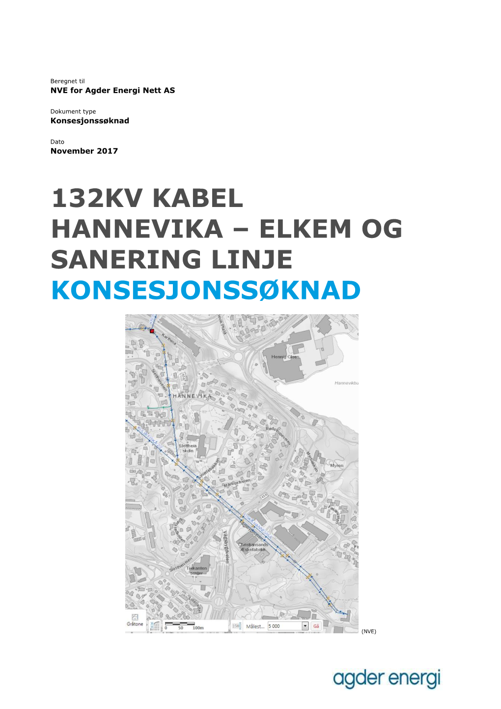 132Kv Kabel Hannevika – Elkem Og Sanering Linje Konsesjonssøknad