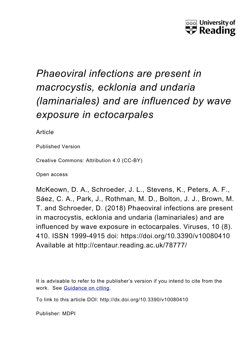 Laminariales) and Are Influenced by Wave Exposure in Ectocarpales