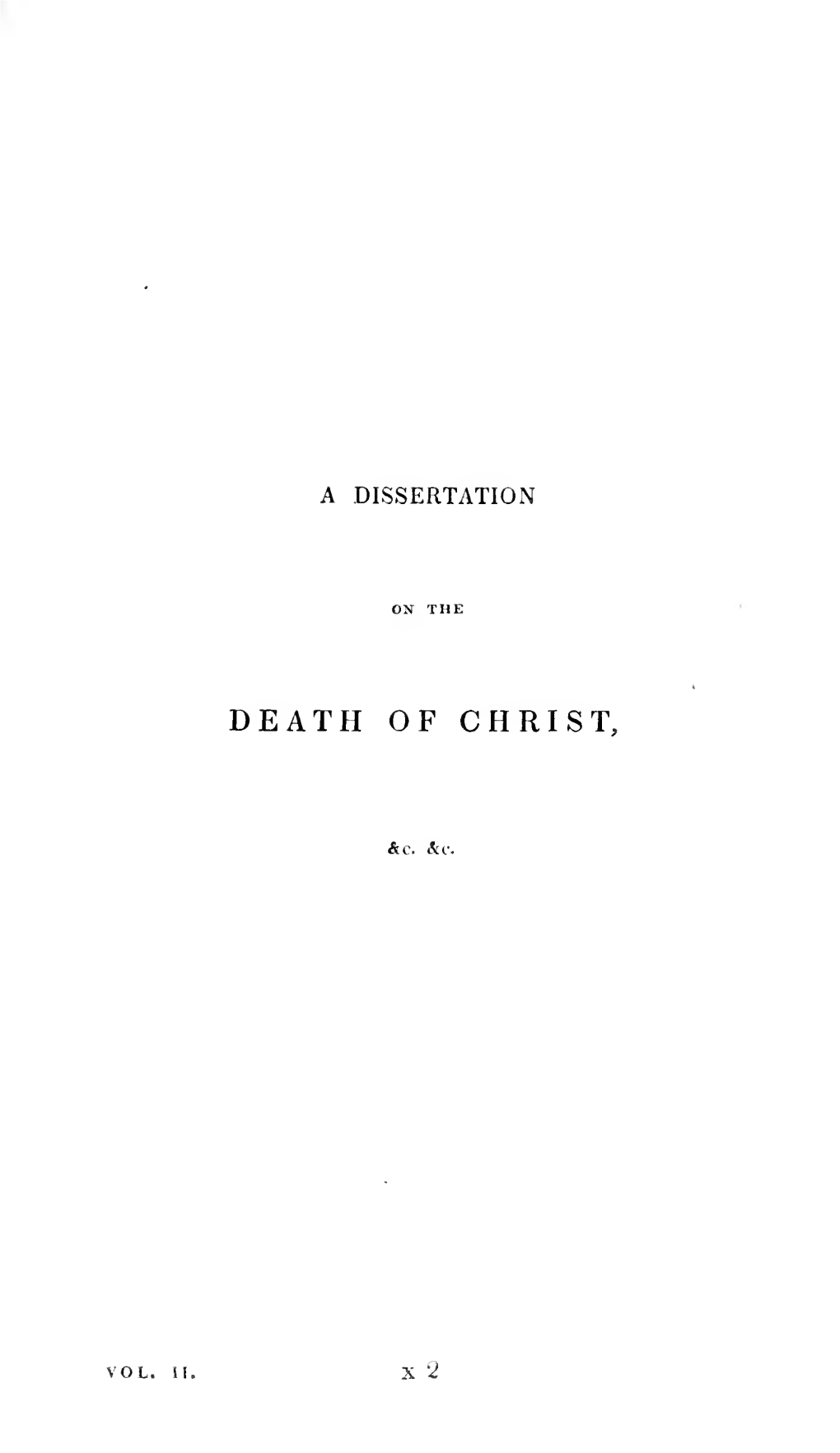 Death of Christ