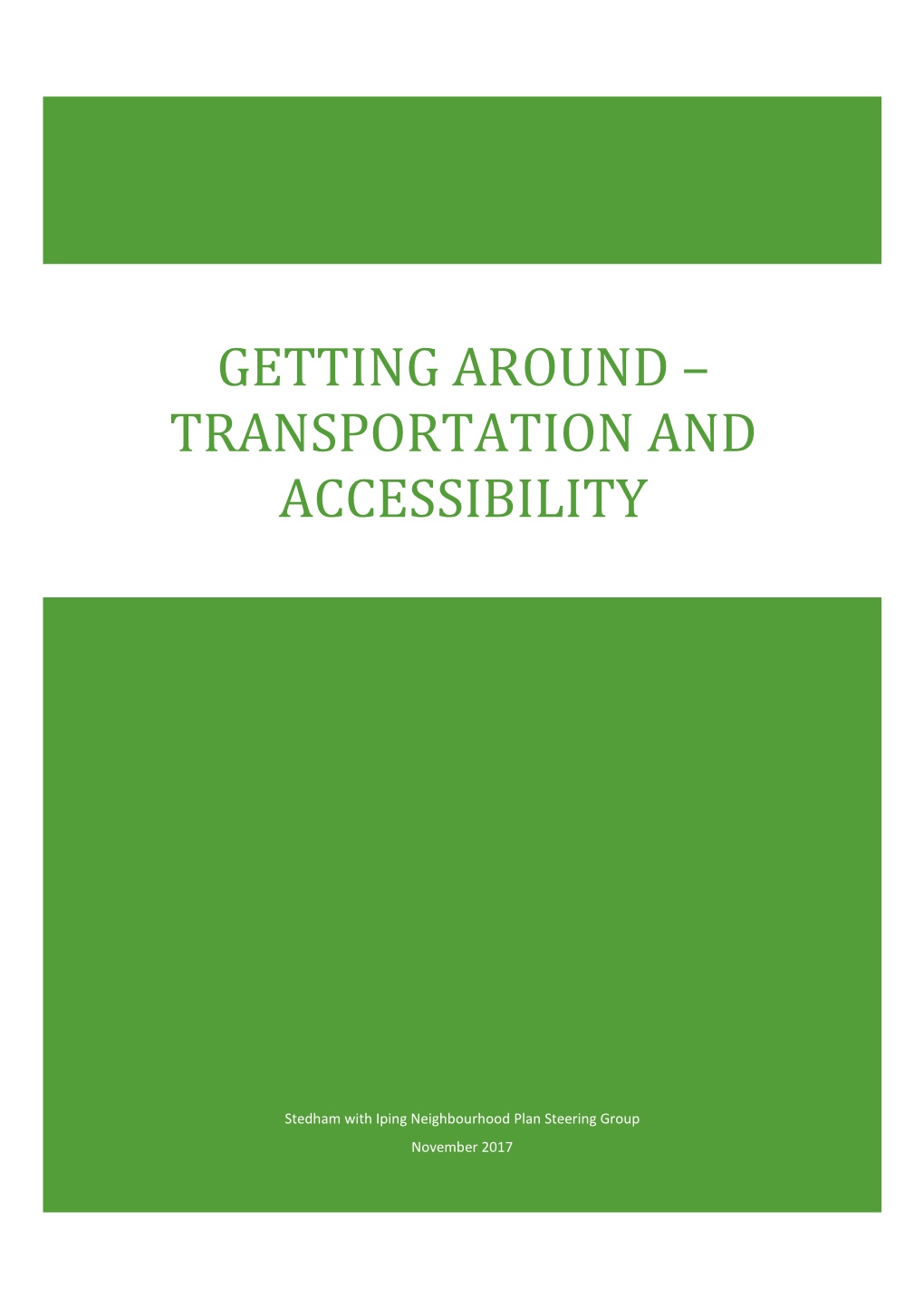 Transportation and Accessibility