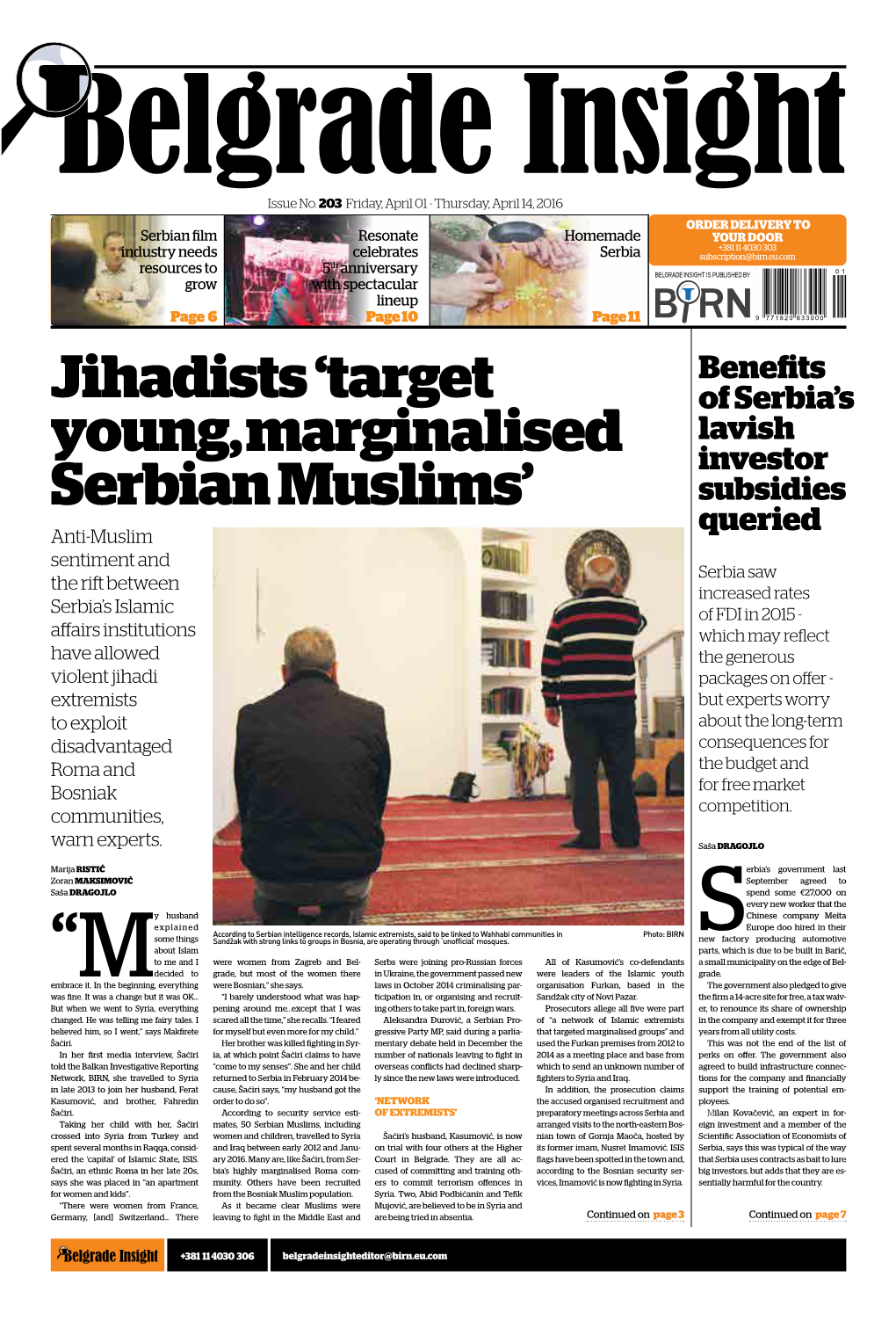 Jihadists 'Target Young, Marginalised Serbian Muslims'