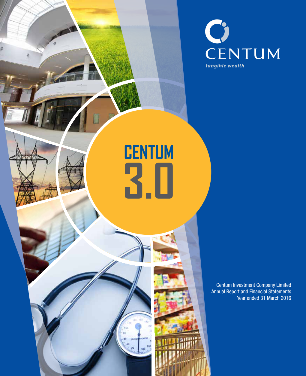 Centum Investment Company Limited Annual Report and Financial Statements Year Ended 31 March 2016 Our Vision Our Mission Our Values
