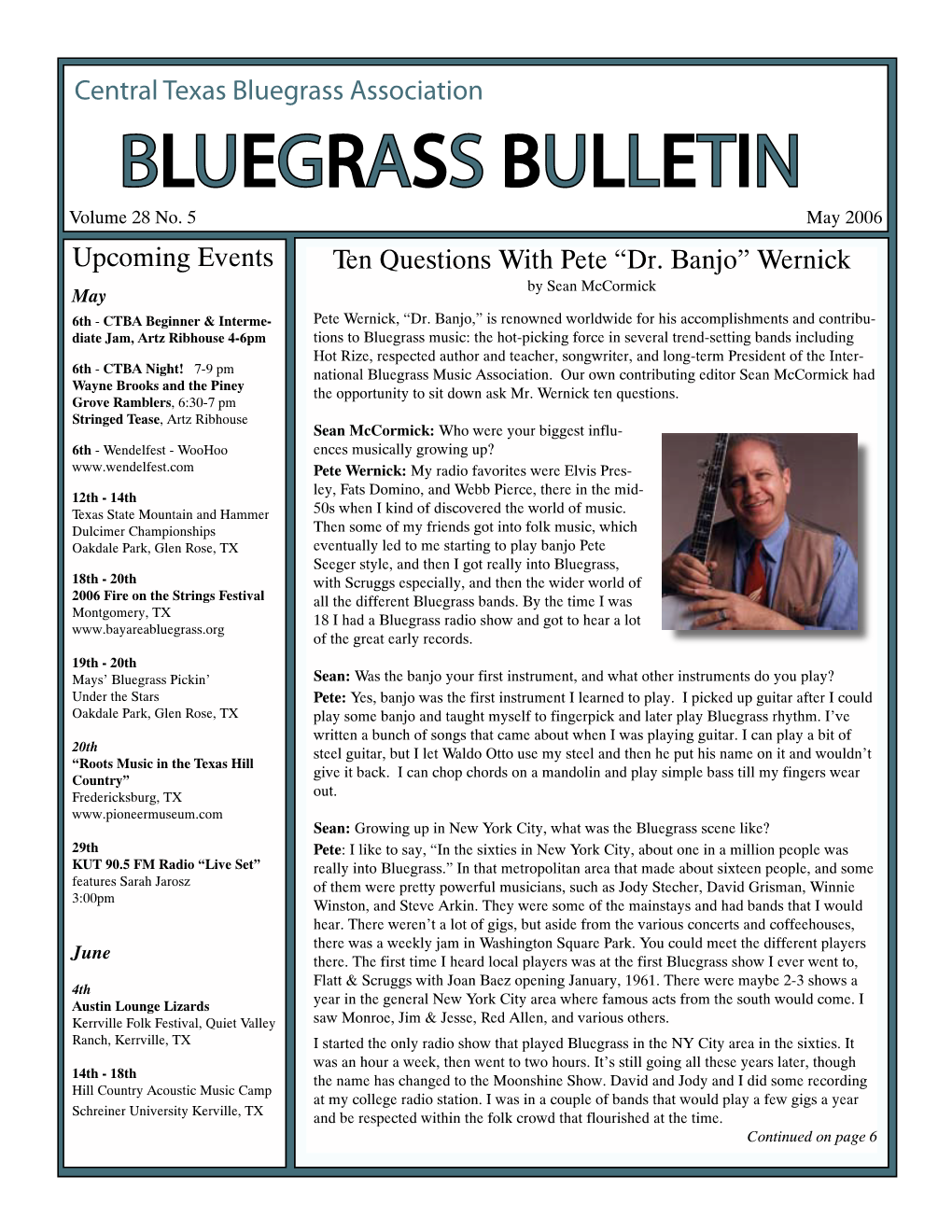 BLUEGRASS BULLETIN Volume 28 No