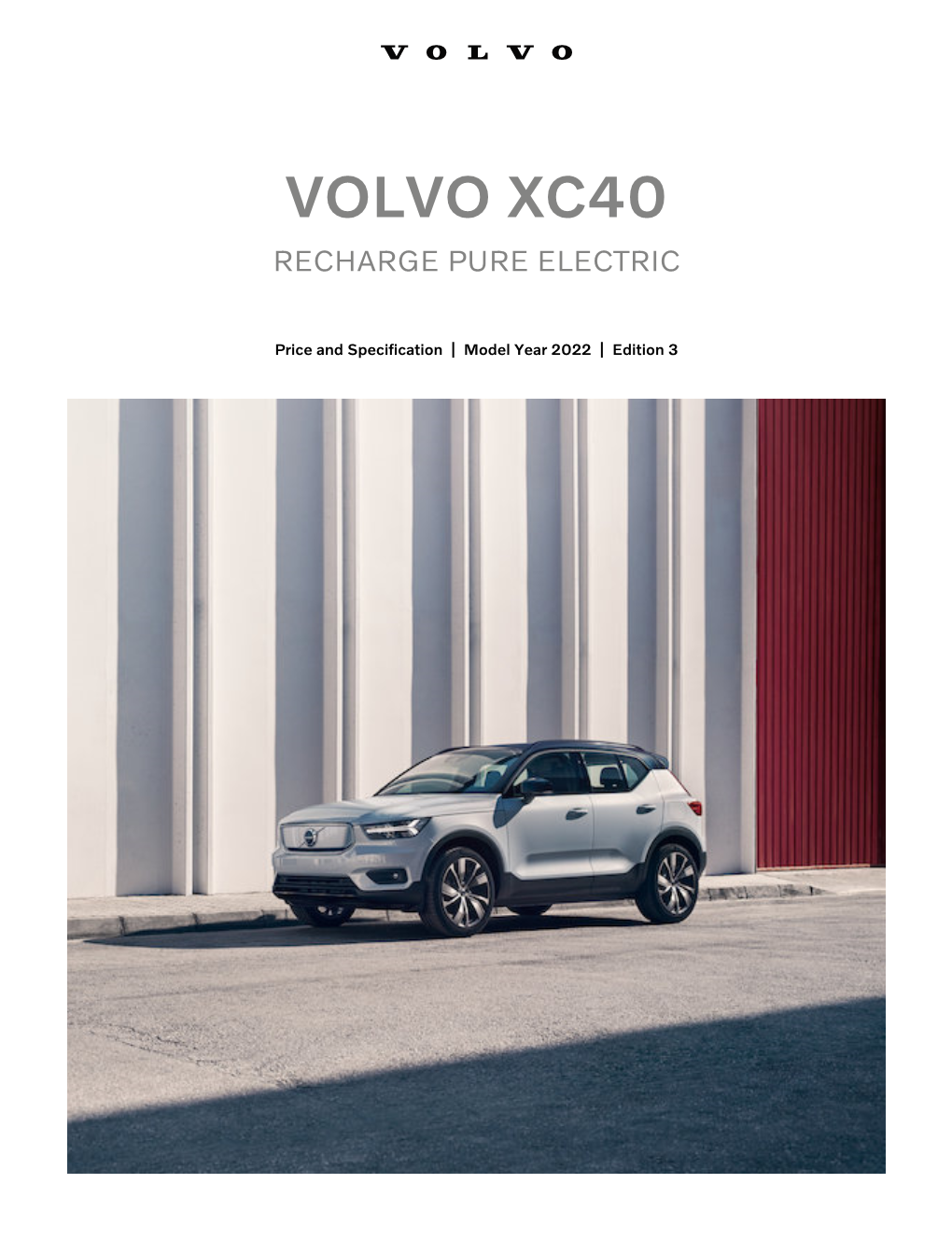 Volvo Xc40 Recharge Pure Electric