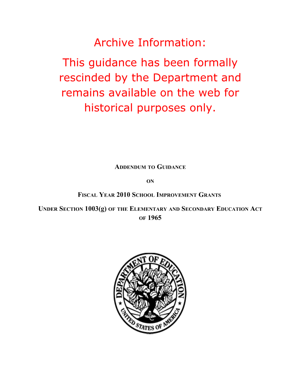 Archive: Addendum #2 to the SIG Guidance (Word)