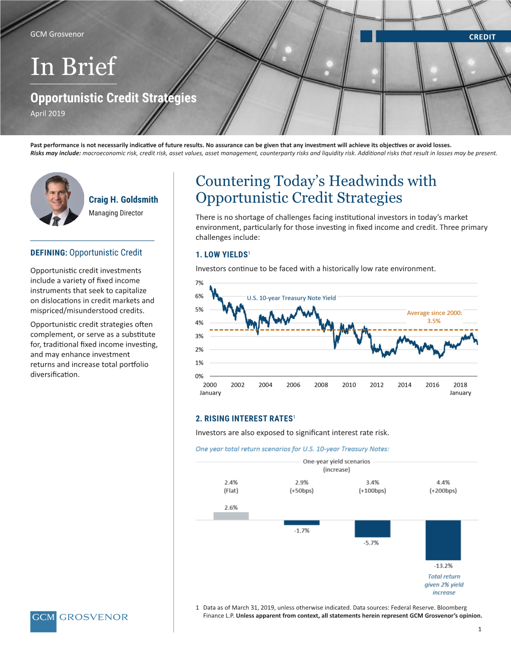 In Brief Opportunistic Credit Strategies April 2019