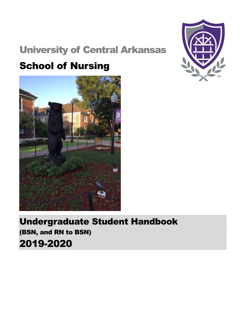 University of Central Arkansas School of Nursing 2019-2020