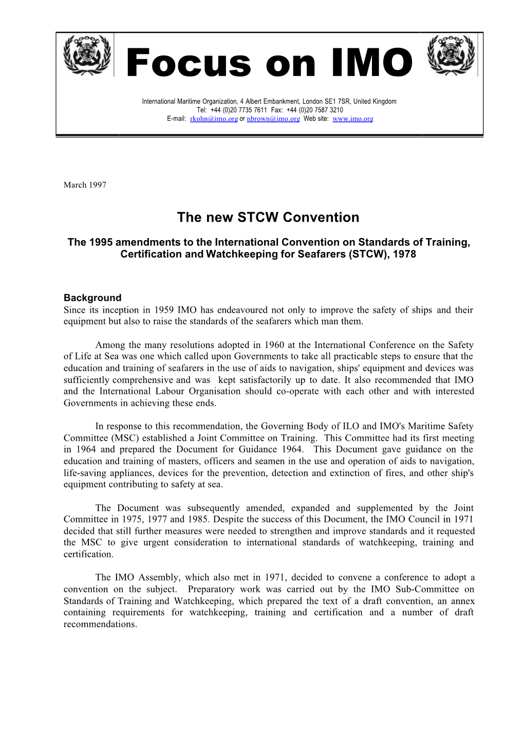 STCW Convention