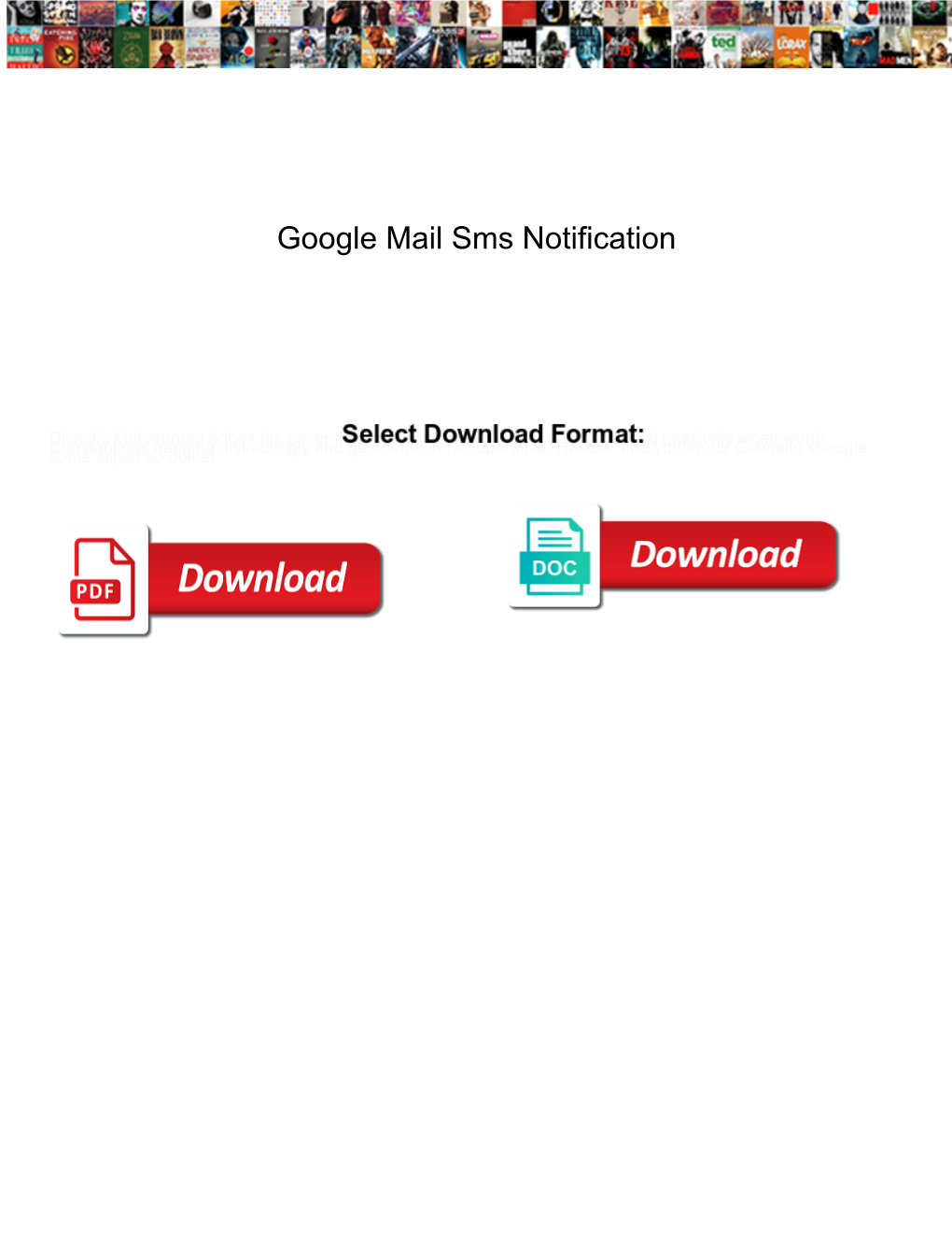 Google Mail Sms Notification