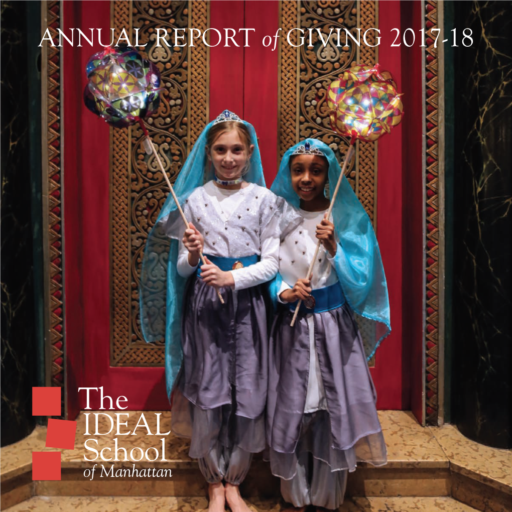 ANNUAL REPORT of GIVING 2017-18