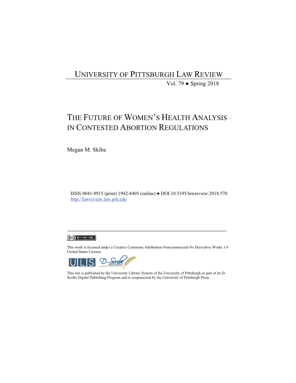 The Future of Women's Health Analysis in Contested