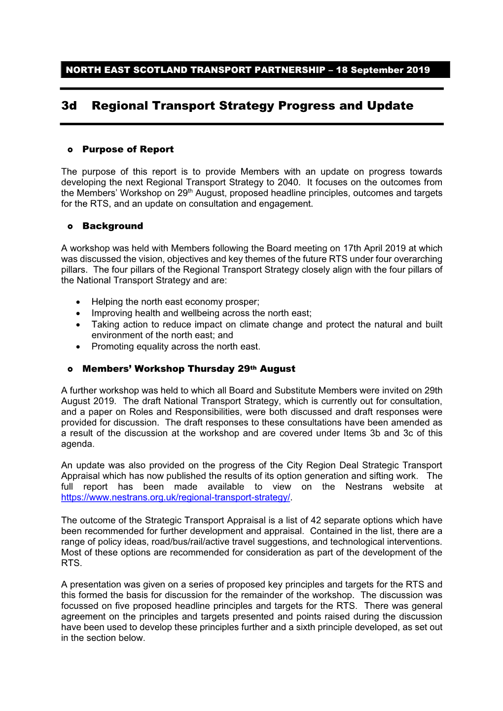 NESTRANS Steering Group