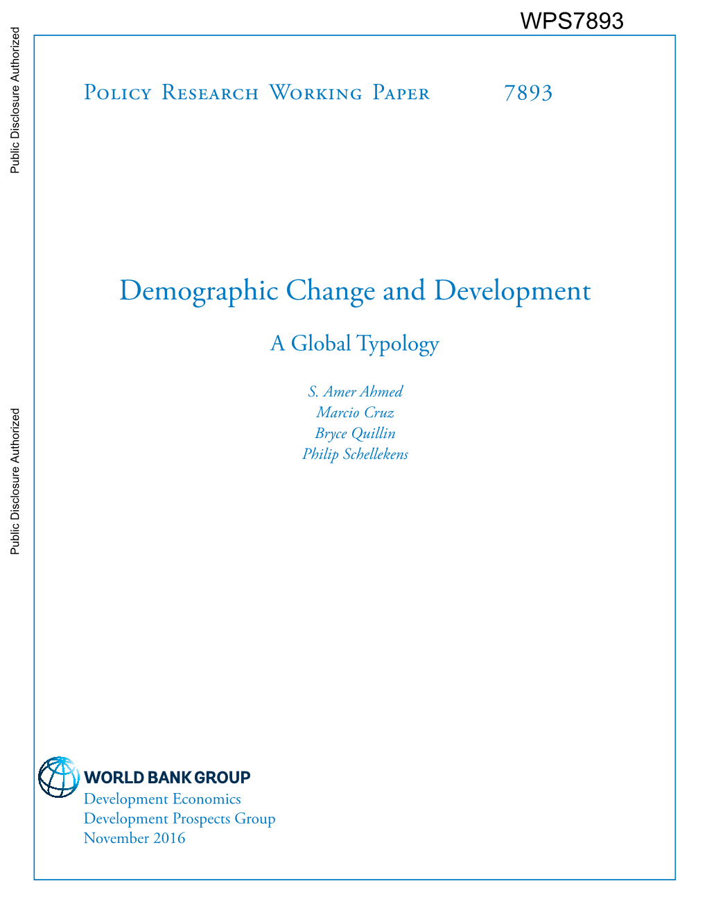 Demographic Dividend, Economic Development JEL: I3, J1, O1