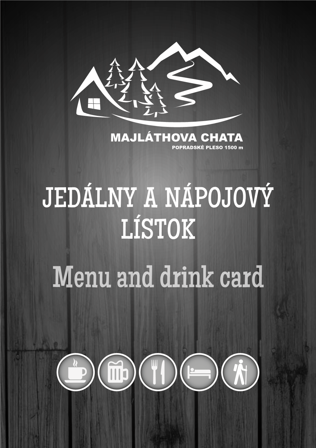 Menu and Drink Card Raňajky Do 10:00 Breakfast Praženica Scrambled Eggs, Bread