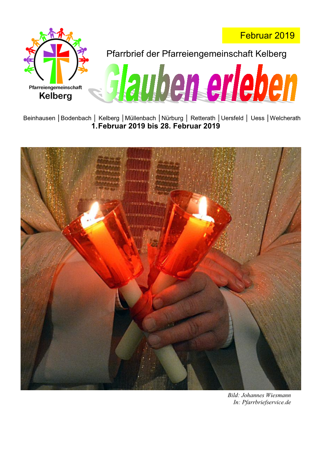 Pfarrbrief Der Pfarreiengemeinschaft Kelberg Februar 2019