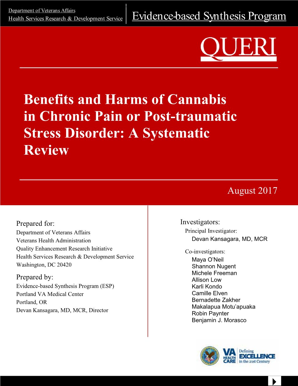 Benefits and Harms of Cannabis in Chronic Pain Or Post-Traumatic Stress Disorder: a Systematic Review