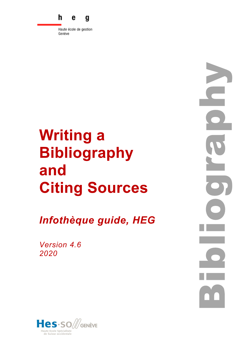 Rédaction D'une Bibliographie Et Méthodes De Citation : Guide Pratique
