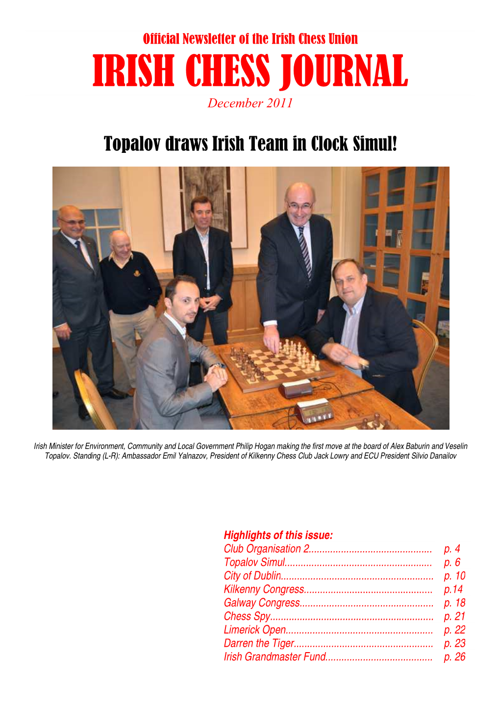 IRISH CHESS JOURNAL December 2011