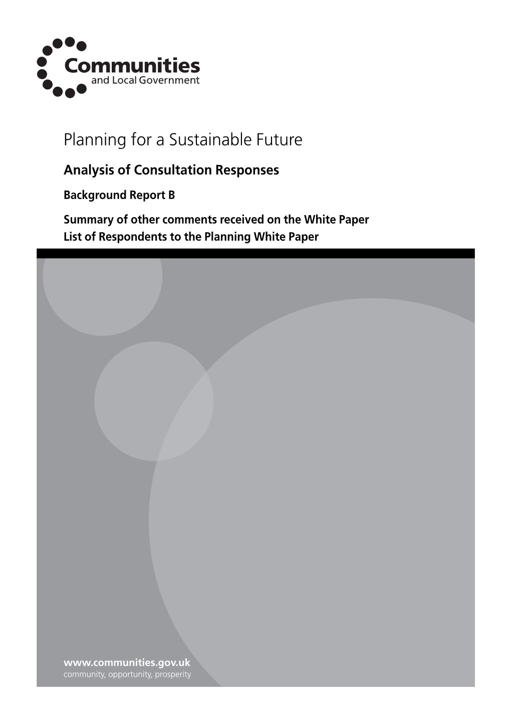 Planning for a Sustainable Future