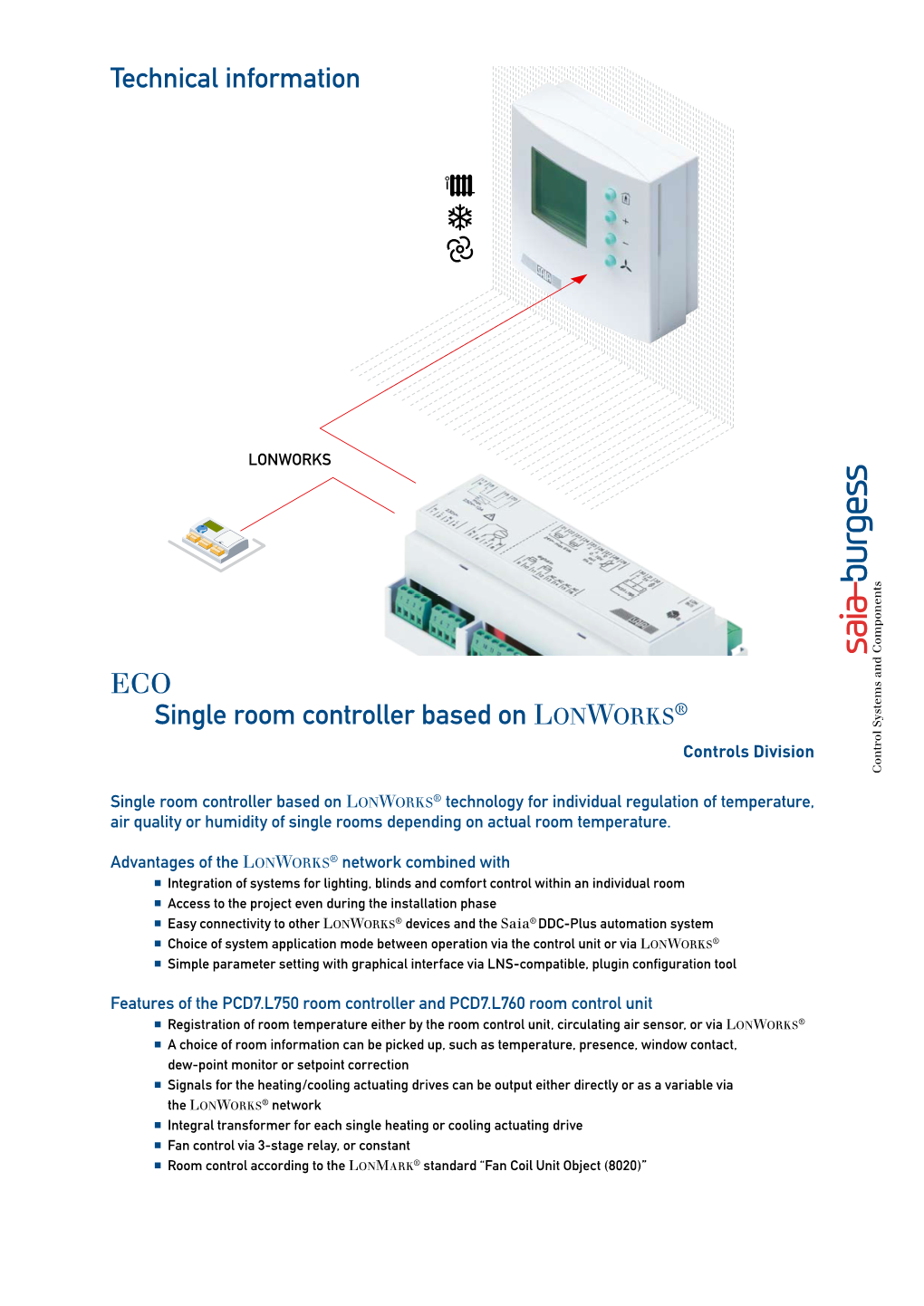 Technical Information ECO Single Room Controller Based on Lonworks®