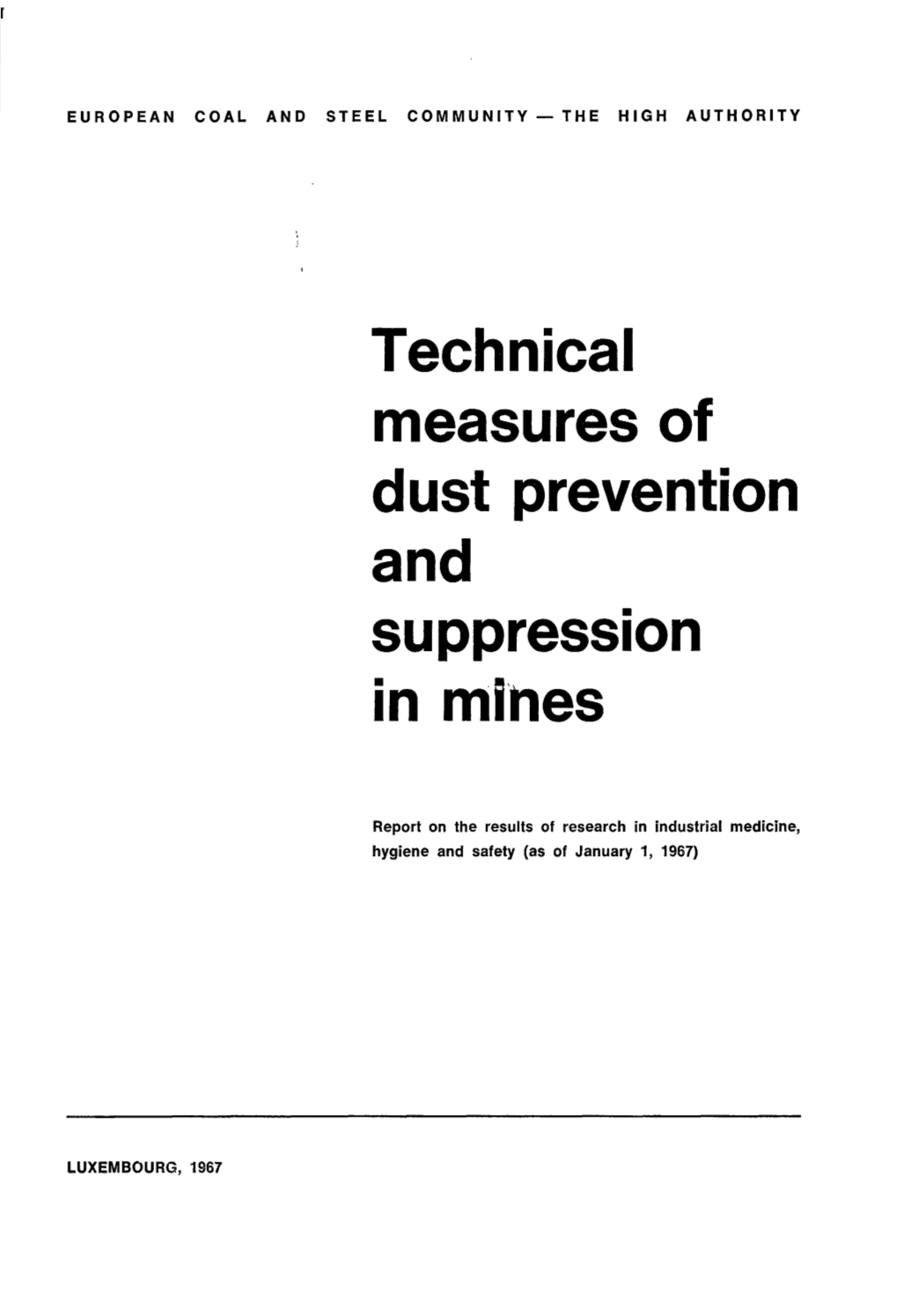 Technical Measures of Dust Prevention and Suppression in Mi,Nes