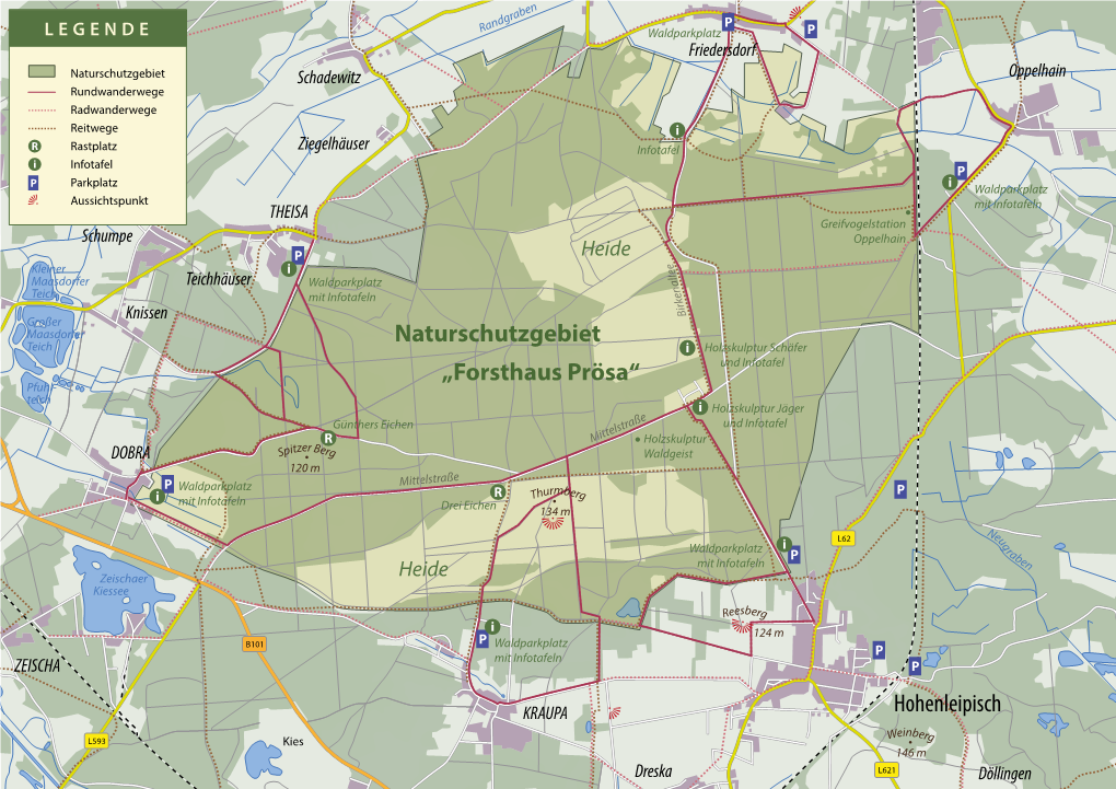 Hohenleipisch „Forsthaus Prösa“ Naturschutzgebiet