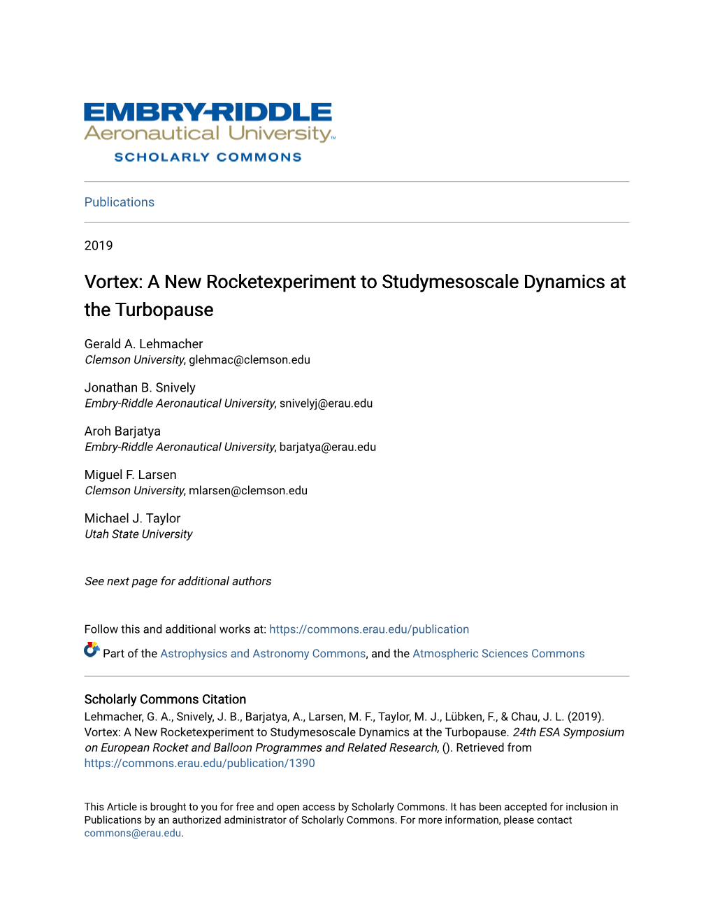 Vortex: a New Rocketexperiment to Studymesoscale Dynamics at the Turbopause