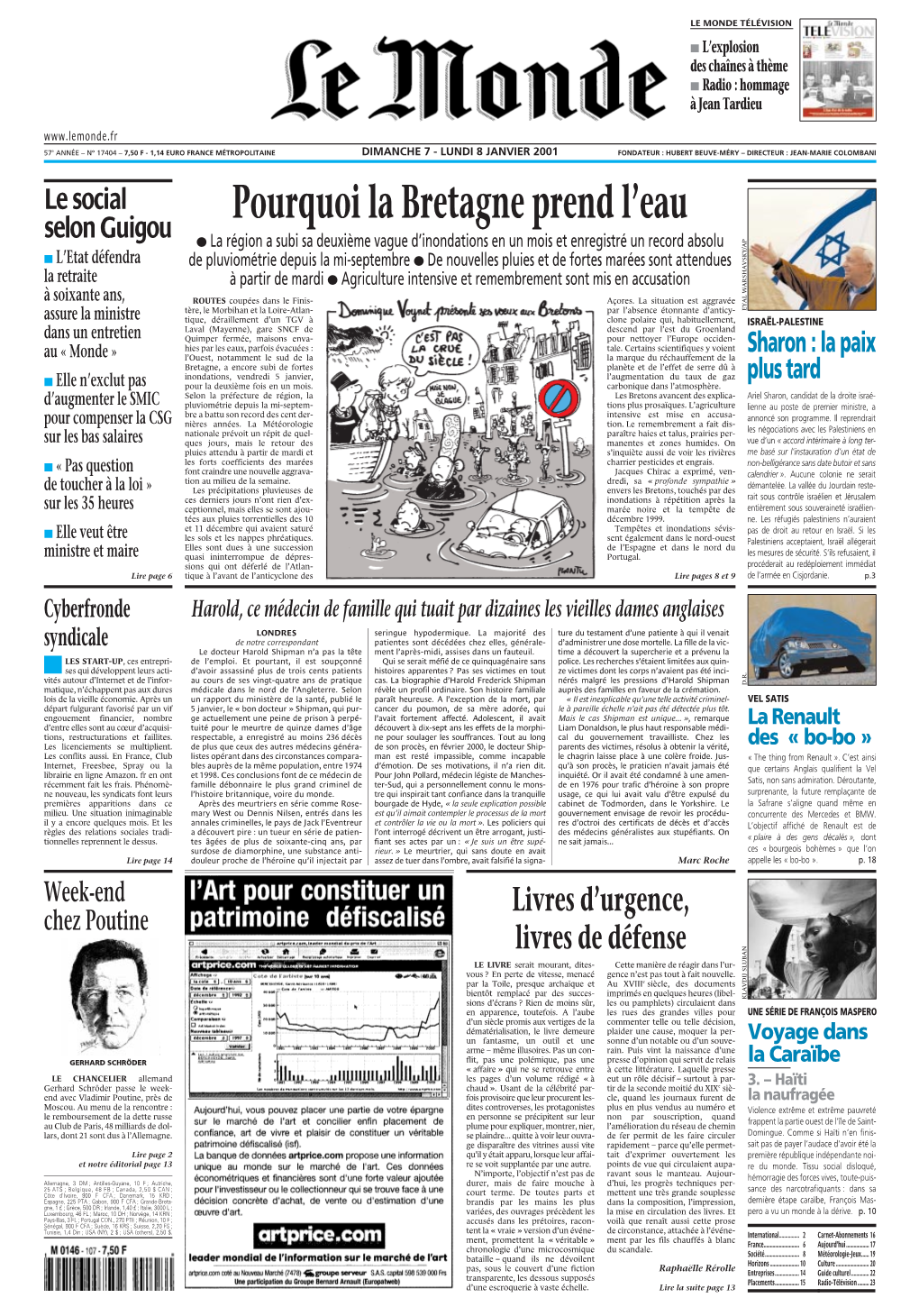 LE MONDE/PAGES&lt;UNE&gt;