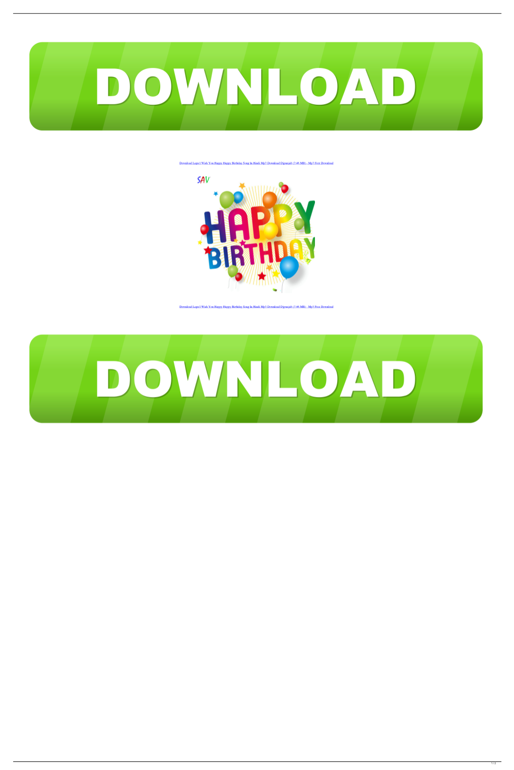 Download Lagu I Wish You Happy Happy Birthday Song in Hindi Mp3 Download Djpunjab (3.46 MB) - Mp3 Free Download