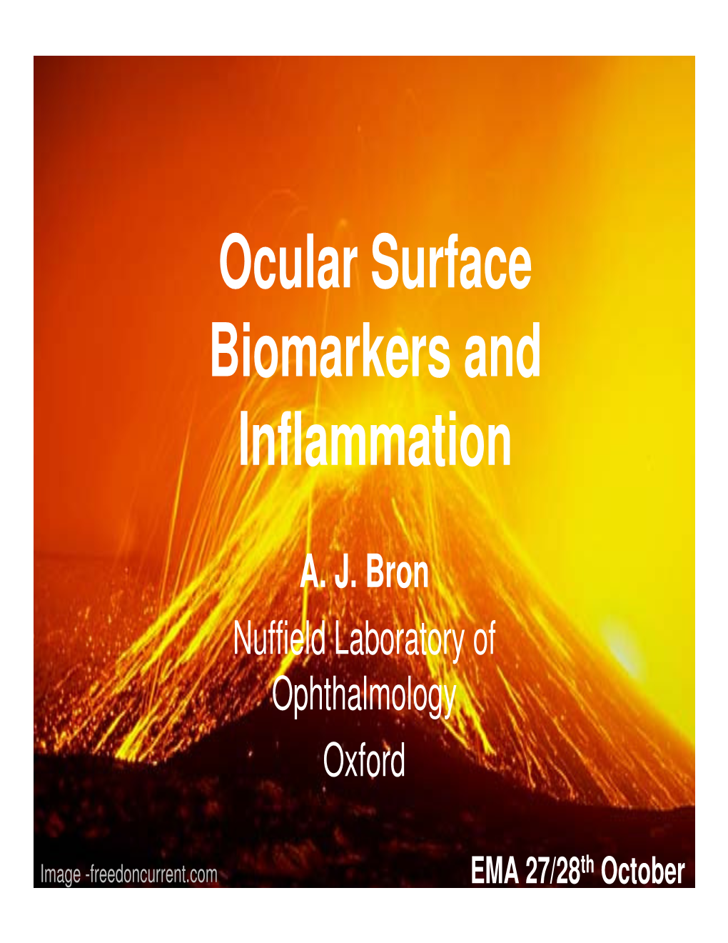 Ocular Surface Biomarkers and Inflammation