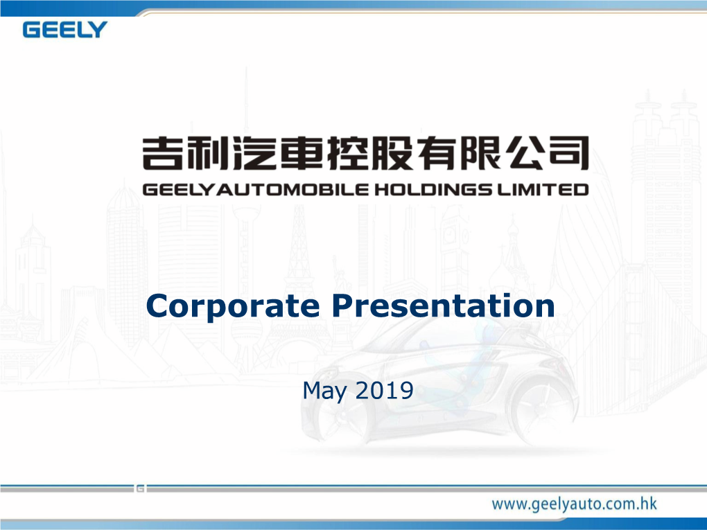 Corporate Presentation- May 2019