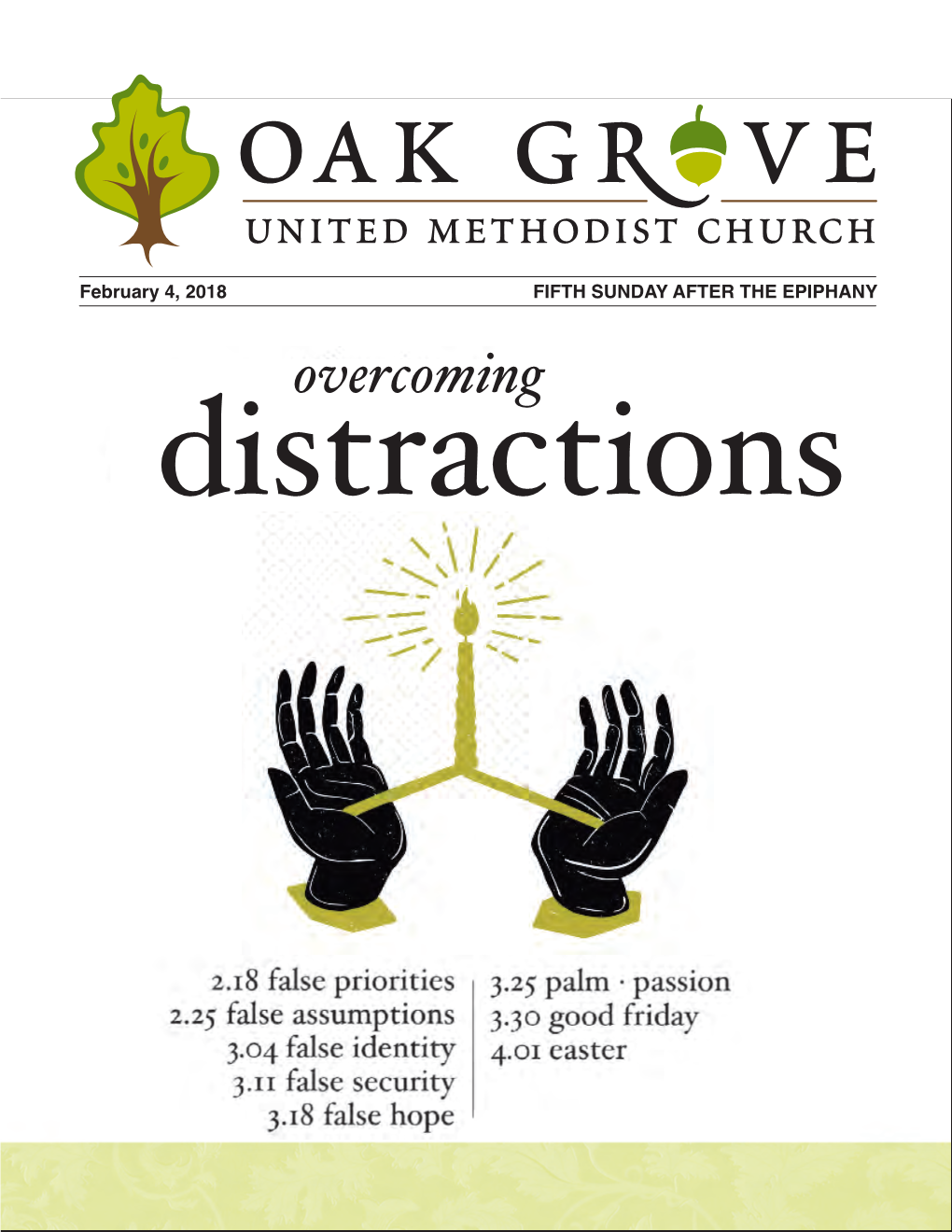 Overcoming Distractions 8:30 and 11 A.M