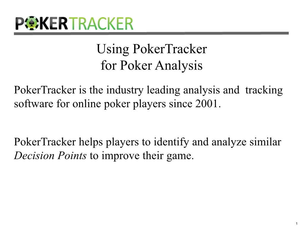 Analytical Techniques