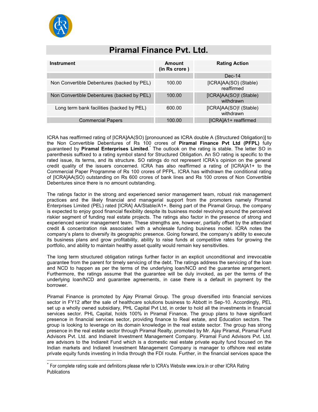 Piramal Finance Pvt. Ltd