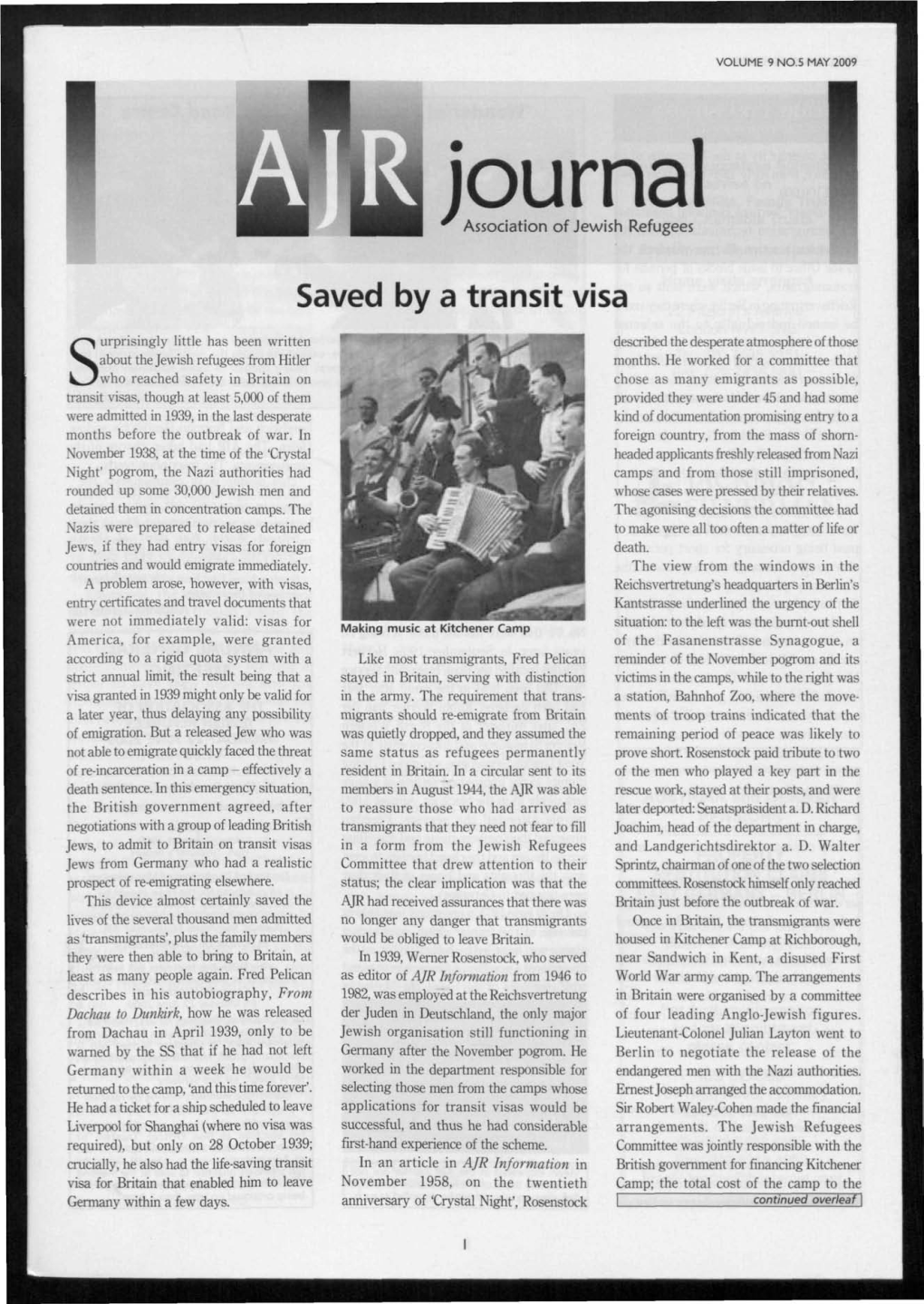 BHH Journal Jjim L^M ^ Association of Jewish Refugees