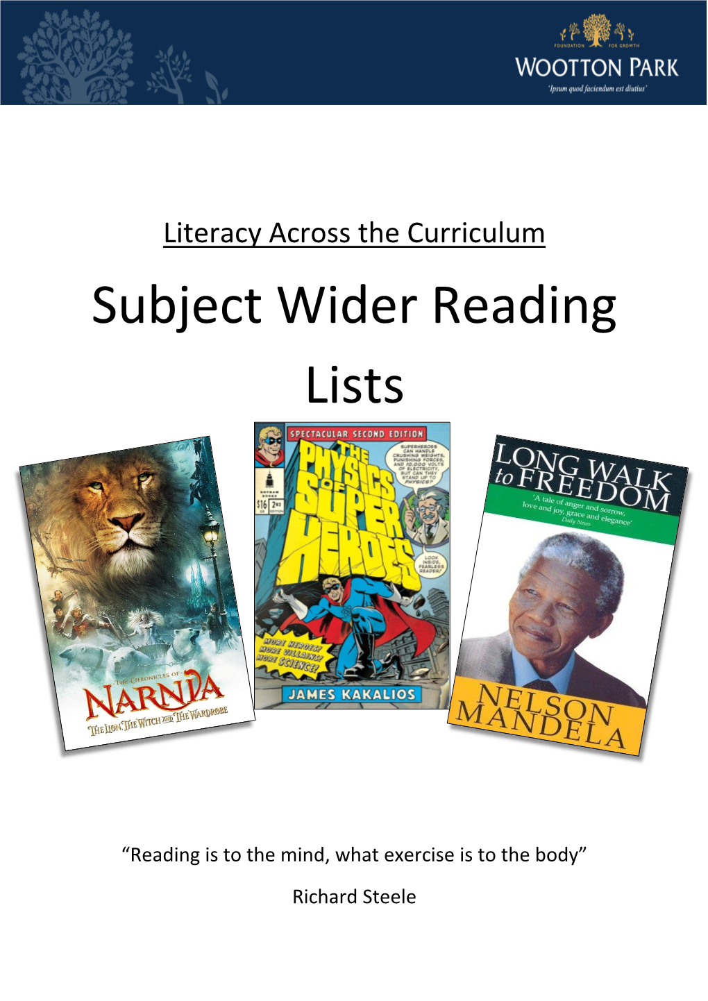 Subject Reading Lists