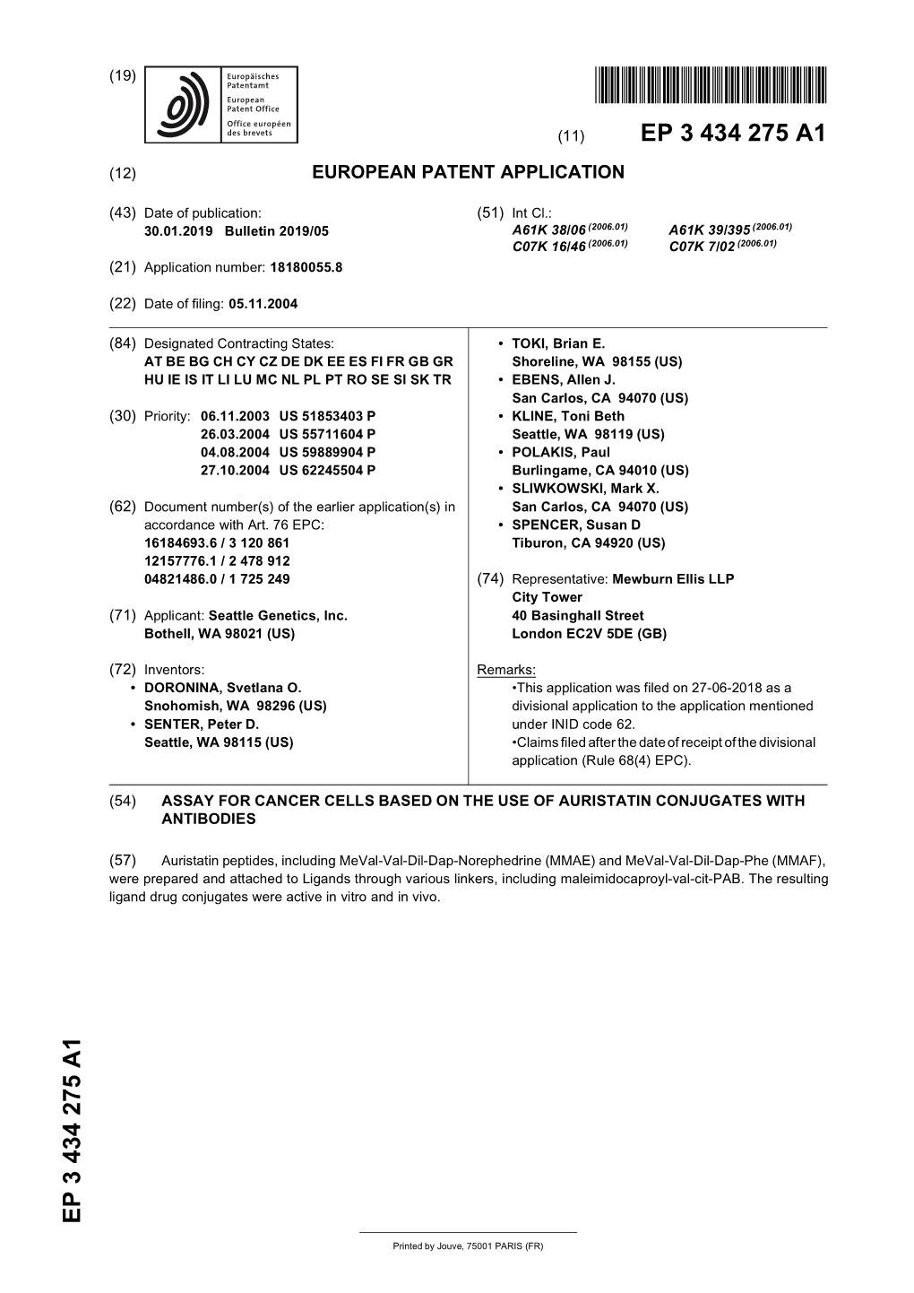 Assay for Cancer Cells Based on the Use of Auristatin Conjugates with Antibodies