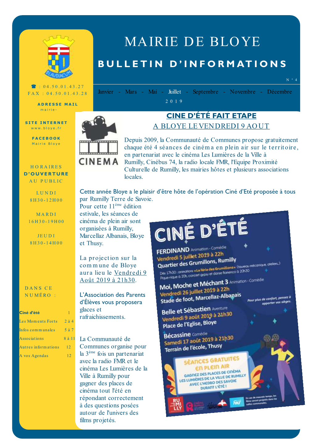 Mairie De Bloye Bulletin D’Informations