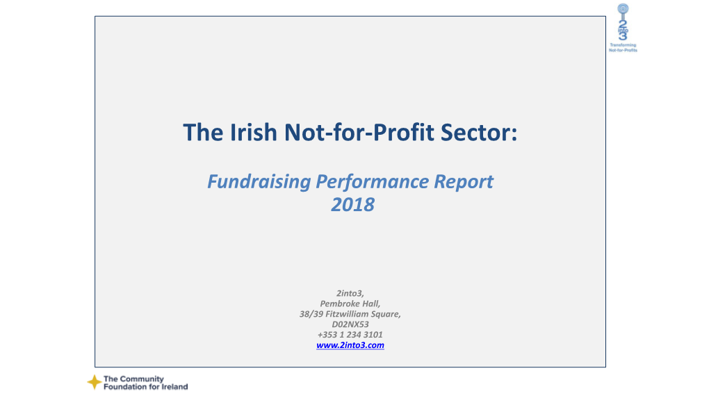 The Irish Not-For-Profit Sector