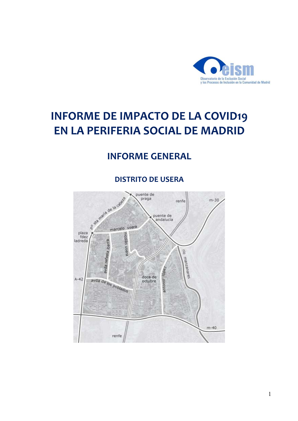 INFORME GENERAL Del Impacto COVID19 En Usera