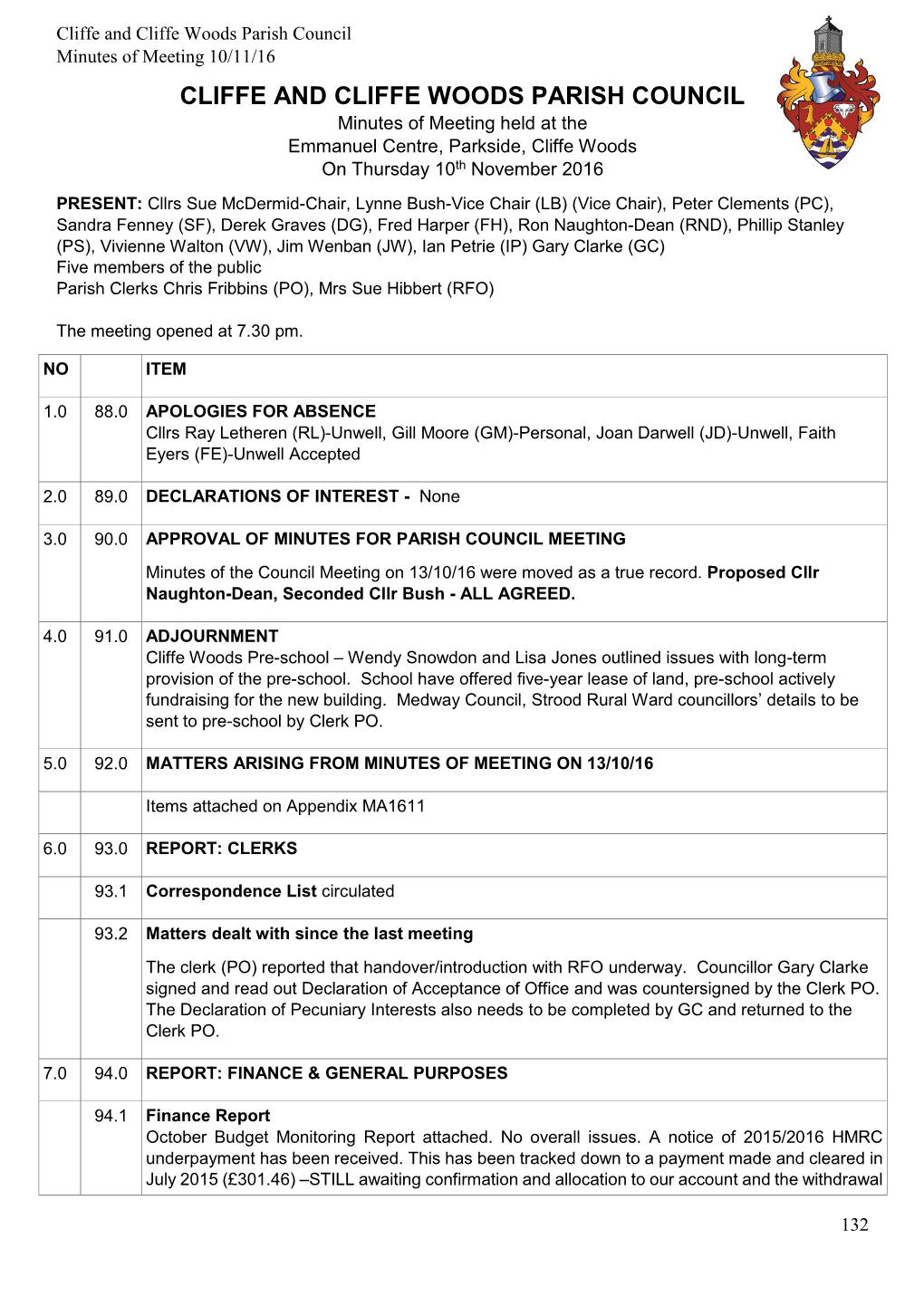 Cliffe and Cliffe Woods Parish Council